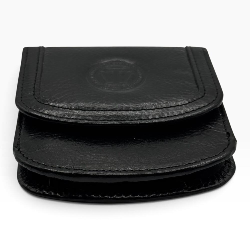 Vintage Original Taxi Wallet Black Leather Coin Billfold NOS Box Insert - Picture 5 of 16
